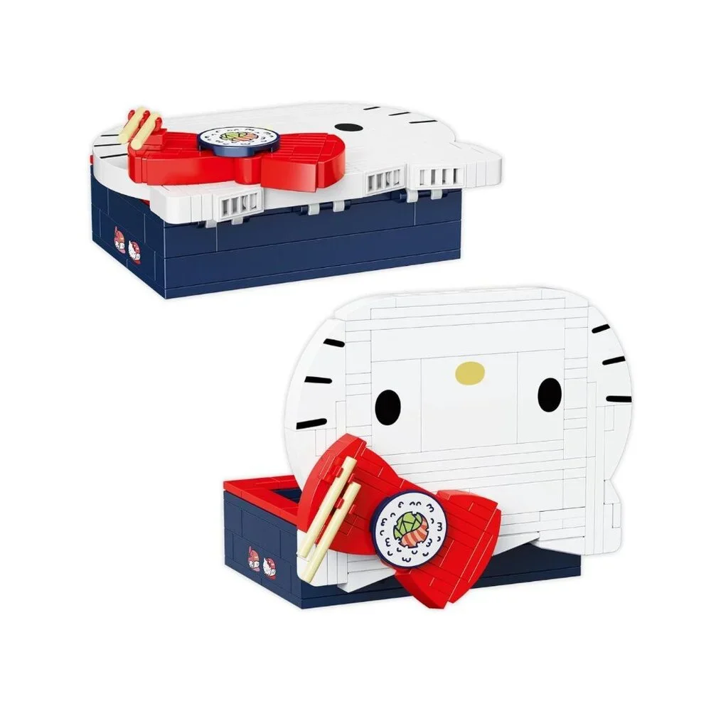 Hello Kitty Bento Box Brick Building Set 12+ 191 Pieces Compatible With Major Br